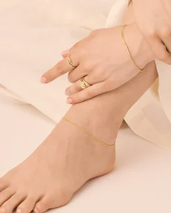 PAVOI All Anklets-Dainty Chain Beaded Anklet
