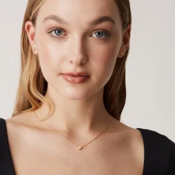PAVOI Pendants-Dainty Heart Initial Necklace