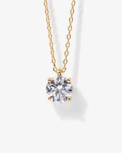 PAVOI Pendants-Danty CZ Solitaire Necklace