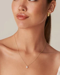 PAVOI Pendants-Danty CZ Solitaire Necklace