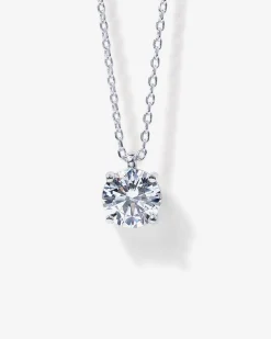PAVOI Pendants-Danty CZ Solitaire Necklace