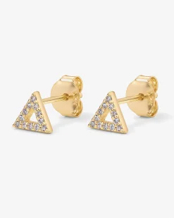 PAVOI Studs-Delta CZ Earrings
