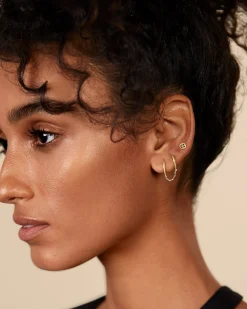PAVOI Chain Earrings|Dangle & Threader-Double Huggie Dangle Chain Earrings