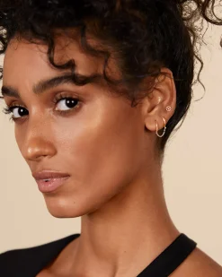 PAVOI Chain Earrings|Dangle & Threader-Double Huggie Dangle Chain Earrings