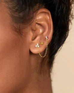 PAVOI Other Accessories|Dangle & Threader-Double Piercing Earrings Link Chain