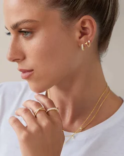 PAVOI Other Accessories|Dangle & Threader-Double Piercing Earrings Link Chain