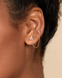 PAVOI Other Accessories|Dangle & Threader-Double Piercing Earrings Link Chain