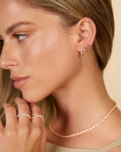 PAVOI Other Accessories|Dangle & Threader-Double Piercing Earrings Link Chain