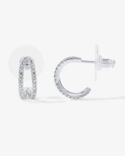 PAVOI Huggies|Hoops-Double Trouble Hoops