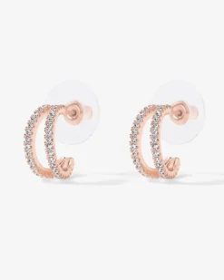 PAVOI Huggies|Hoops-Double Trouble Hoops