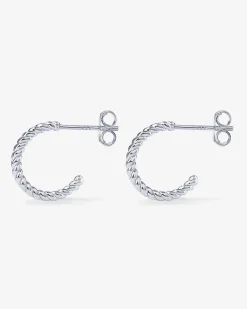 PAVOI Huggies|Hoops-Double Twisted Rope Huggies