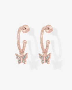 PAVOI Dangle & Threader|Hoops-Drop Butterfly Hoops