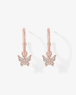 PAVOI Dangle & Threader|Hoops-Drop Butterfly Hoops