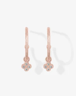 PAVOI Dangle & Threader|Hoops-Drop Clover Hoops