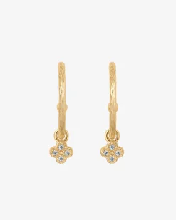 PAVOI Dangle & Threader|Hoops-Drop Clover Hoops