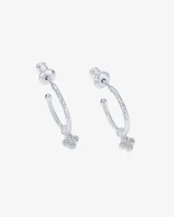PAVOI Dangle & Threader|Hoops-Drop Clover Hoops