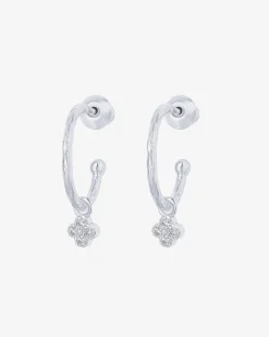 PAVOI Dangle & Threader|Hoops-Drop Clover Hoops