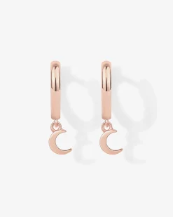 PAVOI Dangle & Threader|Huggies-Drop Moon Huggies