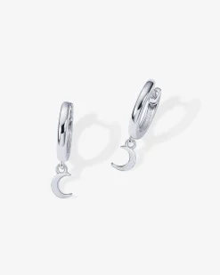 PAVOI Dangle & Threader|Huggies-Drop Moon Huggies