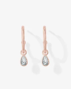 PAVOI Dangle & Threader|Hoops-Drop Pear Hoop