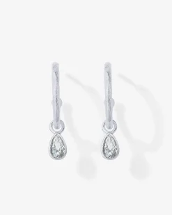 PAVOI Dangle & Threader|Hoops-Drop Pear Hoop