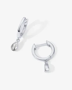 PAVOI Dangle & Threader|Huggies-Drop Pear Huggies
