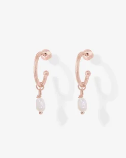 PAVOI Dangle & Threader|Hoops-Drop Pearl Hoops