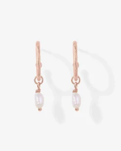 PAVOI Dangle & Threader|Hoops-Drop Pearl Hoops
