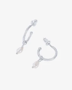 PAVOI Dangle & Threader|Hoops-Drop Pearl Hoops