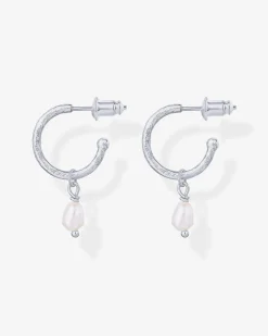 PAVOI Dangle & Threader|Hoops-Drop Pearl Hoops