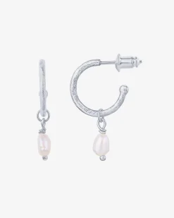 PAVOI Dangle & Threader|Hoops-Drop Pearl Hoops