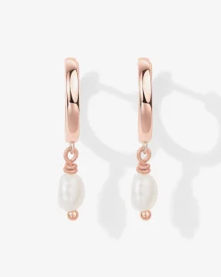 PAVOI Dangle & Threader|Huggies-Drop Pearl Huggies