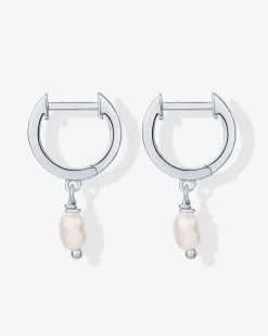 PAVOI Dangle & Threader|Huggies-Drop Pearl Huggies