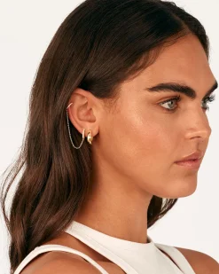 PAVOI Chain Earrings|Dangle & Threader-Ear Cuff Dangle Chain Earrings