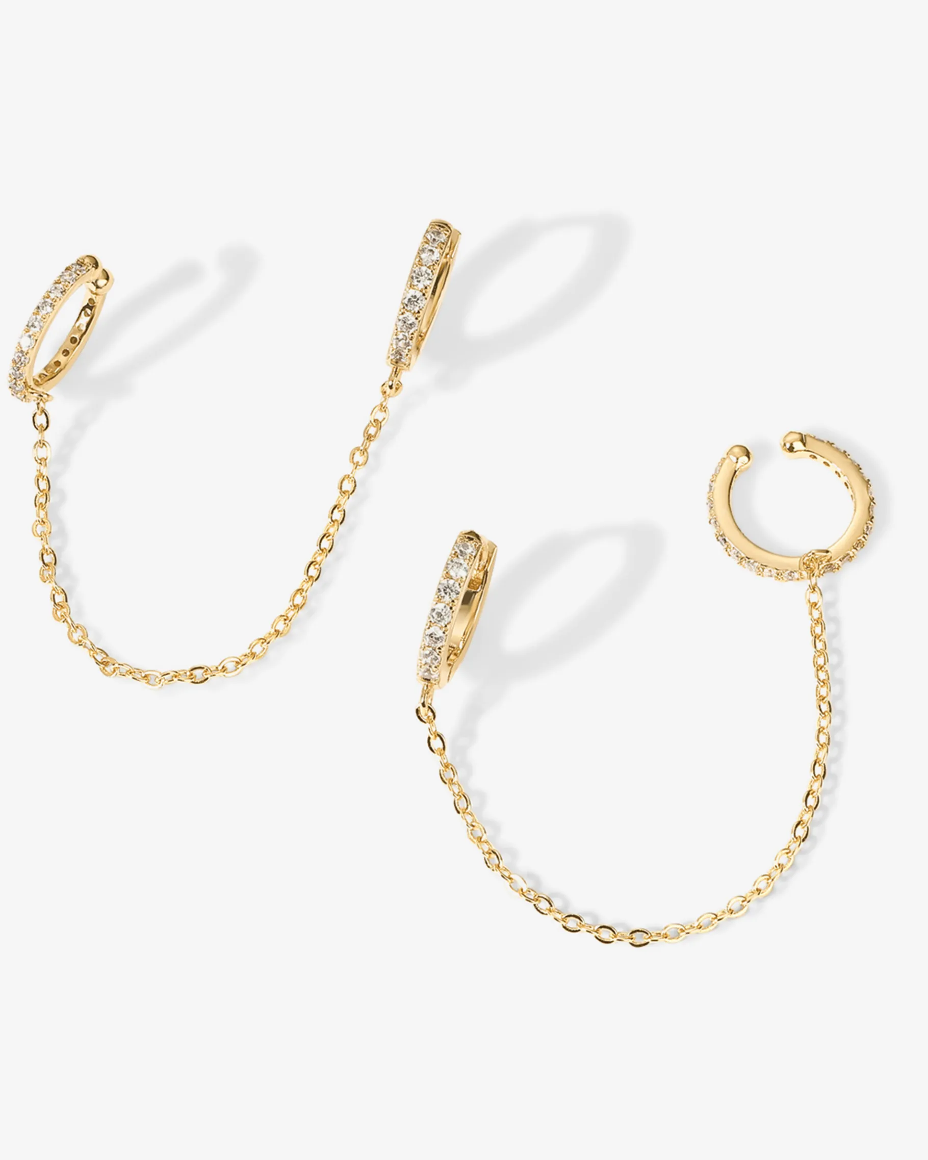 PAVOI Chain Earrings|Dangle & Threader-Ear Cuff Dangle Chain Earrings