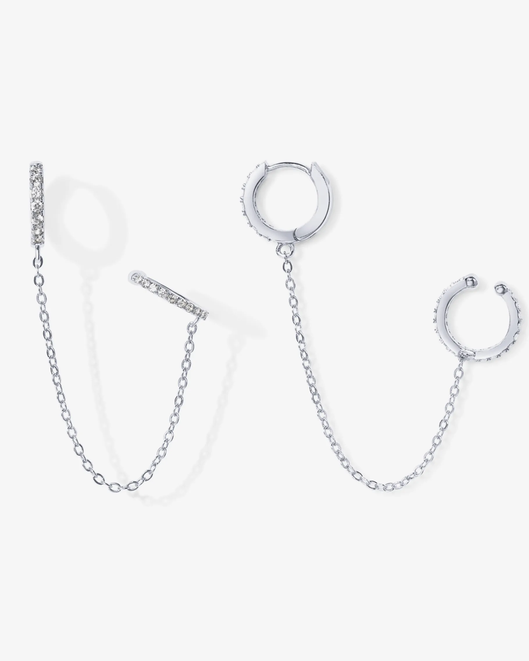 PAVOI Chain Earrings|Dangle & Threader-Ear Cuff Dangle Chain Earrings