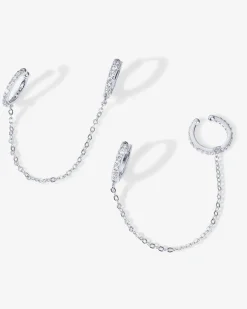 PAVOI Chain Earrings|Dangle & Threader-Ear Cuff Dangle Chain Earrings