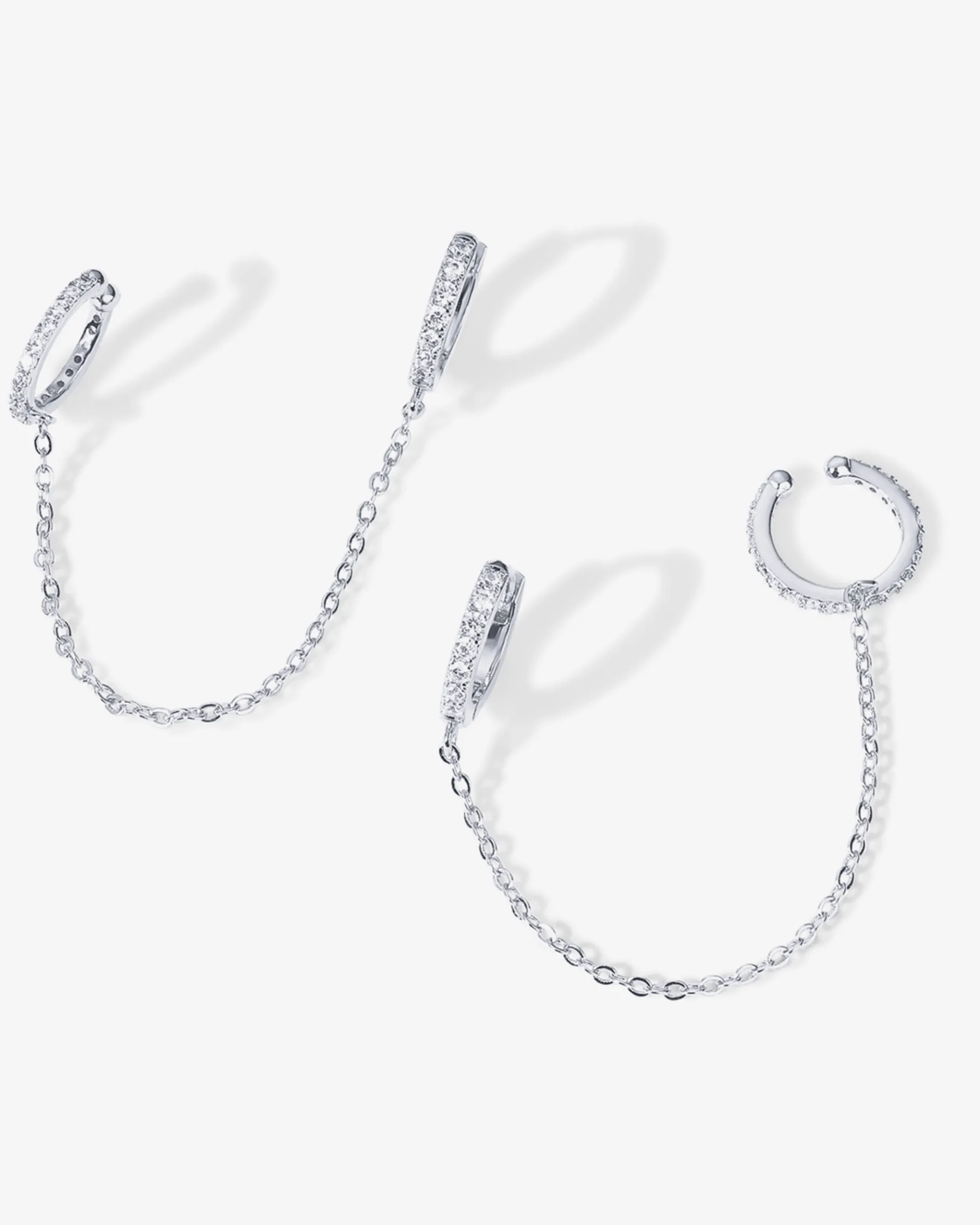 PAVOI Chain Earrings|Dangle & Threader-Ear Cuff Dangle Chain Earrings