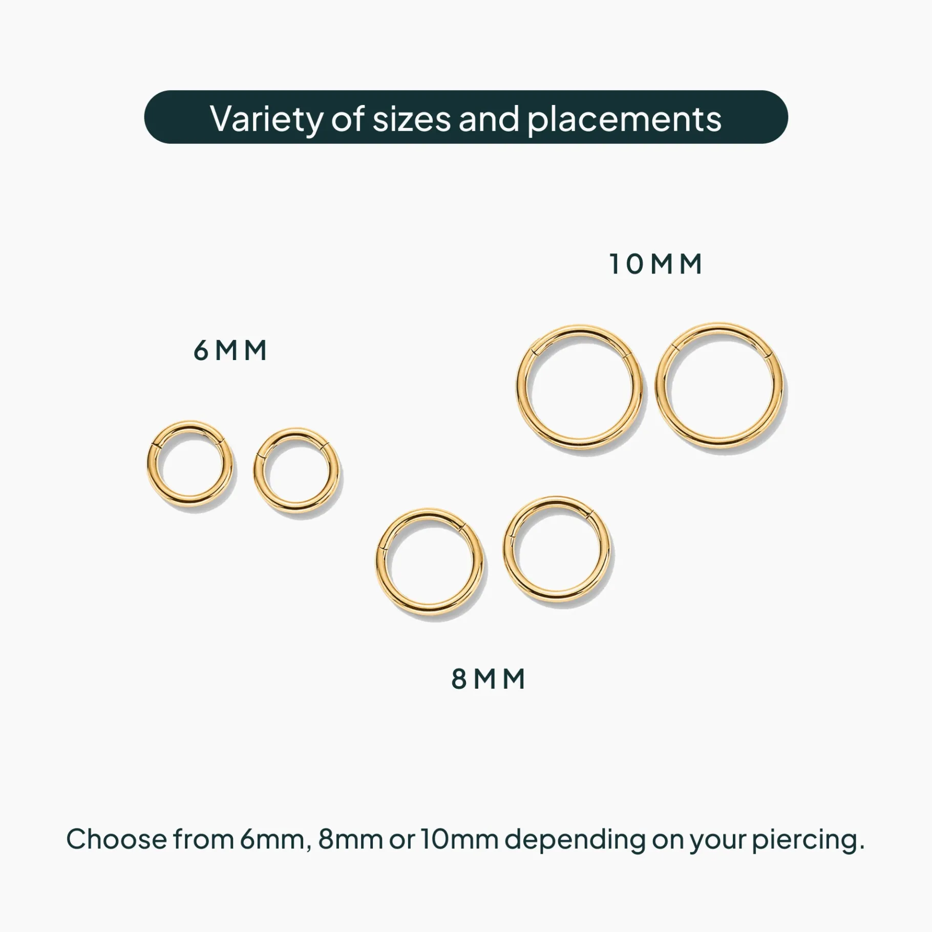 PAVOI Huggies-Essential Titanium Clicker Piercings