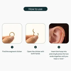 PAVOI Huggies-Essential Titanium Clicker Piercings