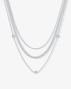 PAVOI Layered|Chains-Eva Layered Necklace