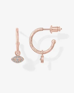 PAVOI Dangle & Threader|Hoops-Evil Eye Hoops