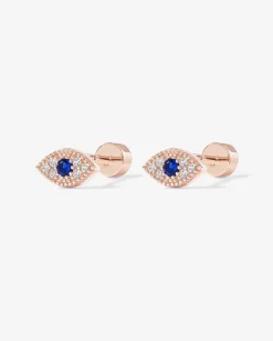 PAVOI Flat Backs|Studs-Evil Eye Screw Back Stud