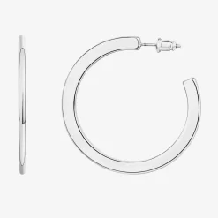 PAVOI Hoops-Flat Gold Hoops