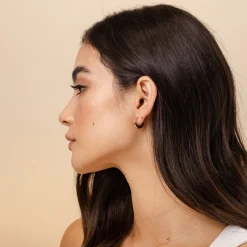 PAVOI Hoops-Flat Gold Hoops