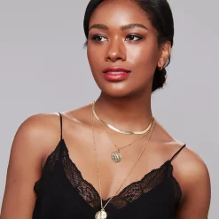 PAVOI Hoops-Flat Gold Hoops