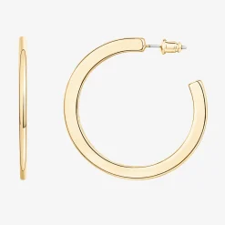 PAVOI Hoops-Flat Gold Hoops