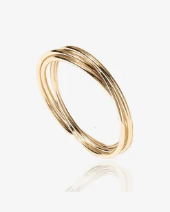 PAVOI Stackable|Anxiety-Four Ways Spinning Anxiety Ring