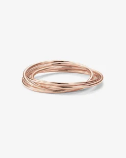 PAVOI Stackable|Anxiety-Four Ways Spinning Anxiety Ring