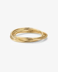 PAVOI Stackable|Anxiety-Four Ways Spinning Anxiety Ring